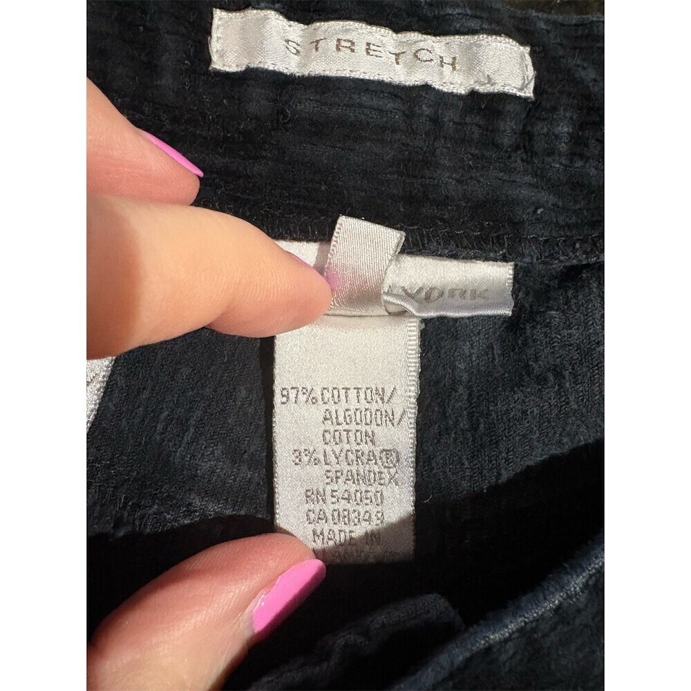 Jones New York Sport Pants Womens 14 Blue Corduroy Straight Leg Stretch - Picture 8 of 8
